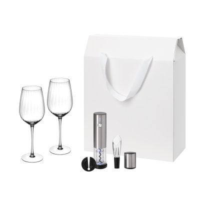 Подарочный набор Blanche, Vintaro (2 бокала + набор для вина)