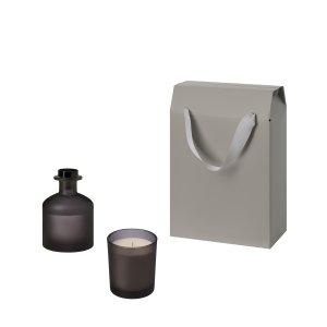 Подарочный набор Enigma, Mizu, серый (свеча, диффузор) Подарочный набор Enigma, Mizu, серый (свеча, диффузор)