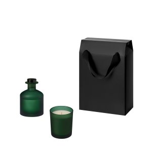 Подарочный набор Enigma, Mizu, зеленый (свеча, диффузор) Подарочный набор Enigma, Mizu, зеленый (свеча, диффузор)