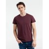 Футболка мужская приталенная Regent Fit 150, бордовый меланж