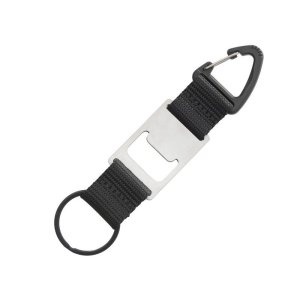 Брелок-ремувка с открывашкой и карабином Champion, черный