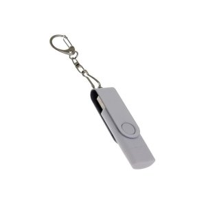 USB-флешка на 16 Гб 2 в 1 поворотный механизм, c дополнительным разъемом Type-C с одноцветным металлическим клипом, белый USB-флешка на 16 Гб 2 в 1 поворотный механизм, c дополнительным разъемом Type-C с одноцветным металлическим клипом, белый