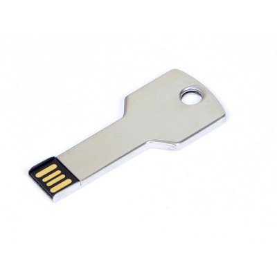 USB 2.0- флешка на 8 Гб в виде ключа, серебристый