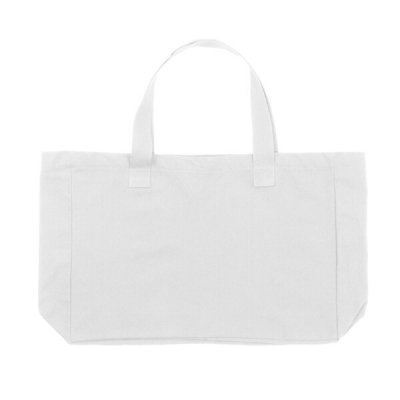 Сумка шопер полиэстер/хлопок 48*32*12, 340, 251, Белый