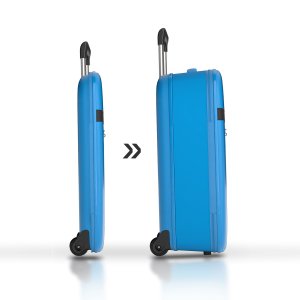 Чемодан складной Rollink Aura 55x40x20 см, 2 колеса, синий