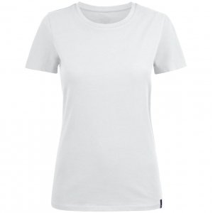 Футболка женская Ladies American U, белая Футболка женская Ladies American U, белая
