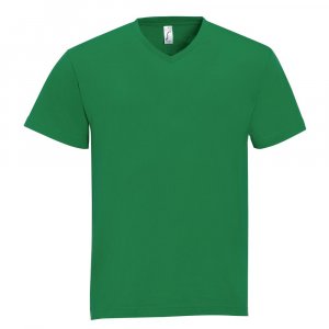 Футболка мужская с V-образным вырезом Victory 150, ярко-зеленая