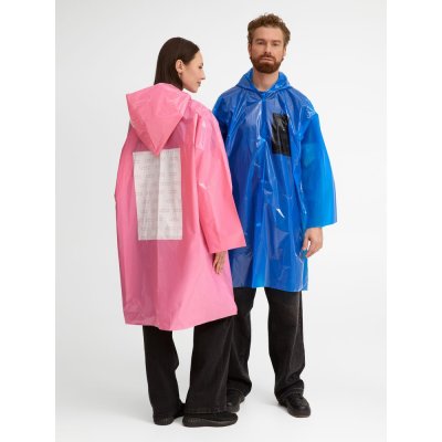 Дождевик-плащ CloudTime с печатью в один цвет на заказ