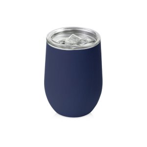 Термокружка Vacuum mug C1, soft touch, 370мл, темно-синий