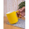 Кружка Promo Soft c покрытием софт-тач, желтая