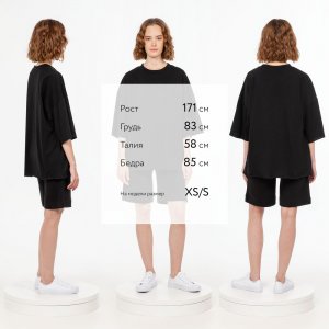 Футболка унисекс оверсайз T1, черная Футболка унисекс оверсайз T1, черная