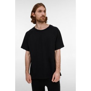 Футболка унисекс оверсайз T2, черная Футболка унисекс оверсайз T2, черная