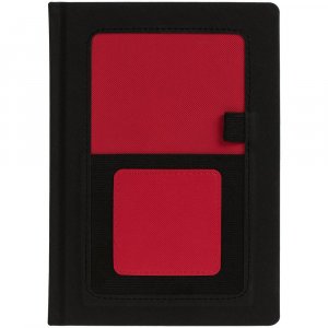 Ежедневник Mobile, недатированный, черно-красный