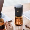 Портативная кофемолка Electric Coffee Grinder, черная с оранжевым