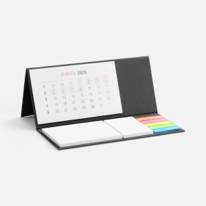 Календарь настольный Grade, серый Календарь настольный Grade, серый