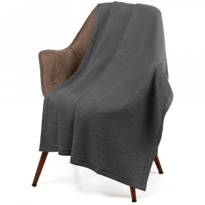 Плед Ornato, темно-серый (кварцевый меланж) Плед Ornato, темно-серый (кварцевый меланж)