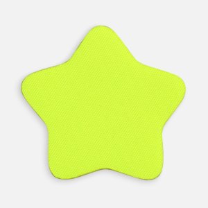 Наклейка тканевая Lunga Bial, M, желтый неон