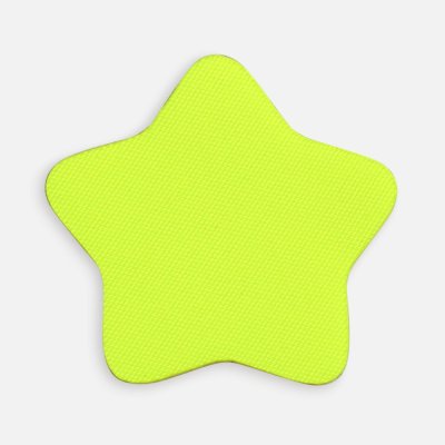 Наклейка тканевая Lunga Bial, M, желтый неон