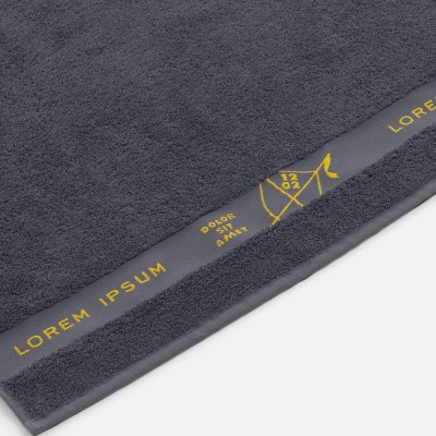 Полотенце на заказ Surpass с логотипом в бордюре, большое