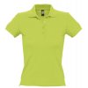 Рубашка поло женская People 210, зеленое яблоко Рубашка поло женская People 210, зеленое яблоко