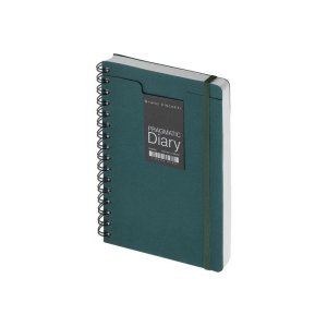 Ежедневник недатированный на гребне А5 Pragmatic, темно-зеленый