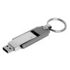 USB 2.0- флешка на 32 Гб в виде массивного брелока, серебристый