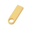 USB 2.0-флешка на 8 Гб с мини чипом и круглым отверстием, золотистыйй