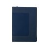 Бизнес блокнот Supreme с вставкой из софт-тача, гибкая обложка, 128 листов, синий