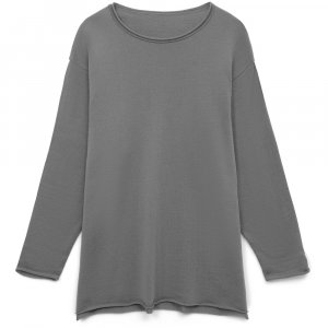 Лонгслив унисекс Siluetti Fuori, серый Лонгслив унисекс Siluetti Fuori, серый