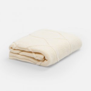 Плед Curve Verve, молочно-белый Плед Curve Verve, молочно-белый