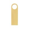 USB 2.0-флешка на 8 Гб с мини чипом и круглым отверстием, золотистыйй