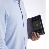 Папка А5 с беспроводным зарядным устройством 4000 mAh и блокнотом softtouch, цвет черный
