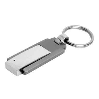 USB 2.0- флешка на 32 Гб в виде массивного брелока, серебристый