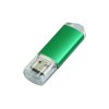 USB 2.0- флешка на 16 Гб с прозрачным колпачком, зеленый