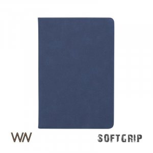 Ежедневник недатированный "Флоренция", А5, покрытие soft grip, цвет синий