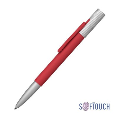 Ручка шариковая "Clas", покрытие soft touch, цвет красный