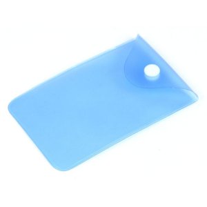 Прозрачный кармашек PVC, синий цвет Прозрачный кармашек PVC, синий цвет