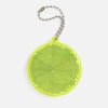 Пешеходный светоотражатель с цепочкой «Круг», неон-желтый