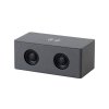 Bluetooth колонка "Cool Gray" с двумя динамиками (2х3Вт) и беспроводным зарядным устройством, переработанный пластик (RPET), цвет серый