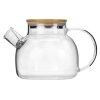 Стеклянный заварочный чайник Sencha с бамбуковой крышкой