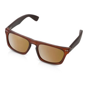 Очки из бамбука с зеркальными линзами Rockwood mirror, коричневый Очки из бамбука с зеркальными линзами Rockwood mirror, коричневый