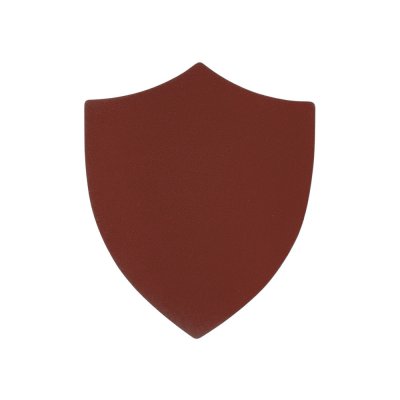 ПАТЧ ЩИТ nubuk (коричневый ) 6,6 х 5,5 см