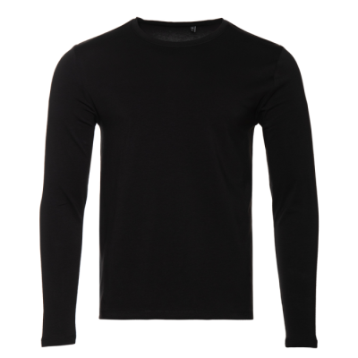 Футболка унисекс с длинным рукавом STAN хлопок/эластан 180, 35, Чёрный