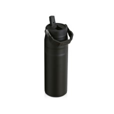 Бутылка для воды объемом 700 мл с откидной трубочкой Stanley IceFlow™ 2.0 - сплошной черный