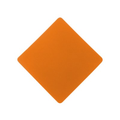 ПАТЧ РОМБ soft-touch (оранжевый) 7,6 х 7,6 см