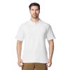 Футболка поло SOFTSTYLE ADULT DOUBLE PIQUE, БЕЛЫЙ S
