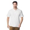 Футболка поло SOFTSTYLE ADULT DOUBLE PIQUE, БЕЛЫЙ S
