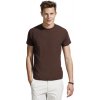 Футболка мужская Milano 190, темно-коричневая (шоколад)