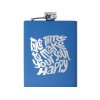 Фляжка 240 мл Remarque soft touch, 304 сталь, синий (гравировка)