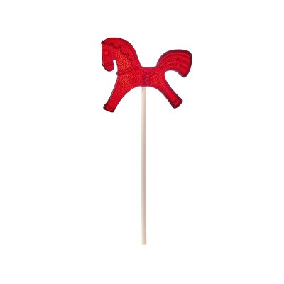 Леденец Лошадка, красный со вкусом вишни, 21 гр.